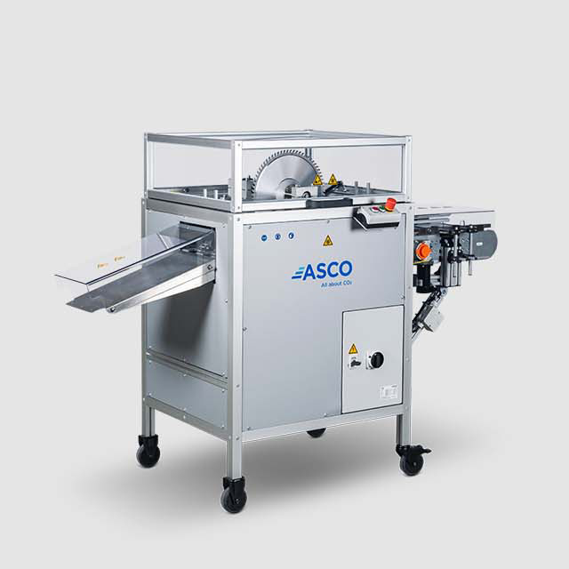 Asco passive saw for dry-ice-slices